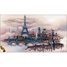 ФЧК-3396 В розовой дымке Парижа. Схема для вышивки бисером Феникс