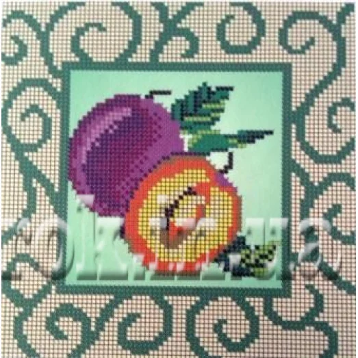 ЧВ-2183 Сливы. Схема для для вышивки бисером Бисерок