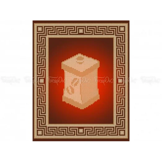 ЧВ-3410 Баночка для кофе. Схема для вышивки бисером. Бисерок