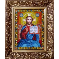СК9001 Иисус Христос Господь Вседержитель. Набор для вышивки бисером. Нова Слобода