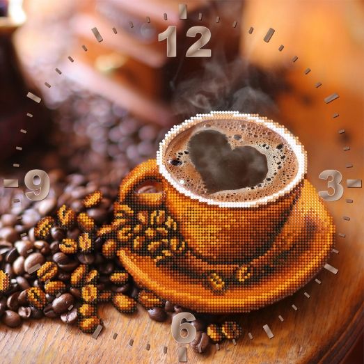 CR-013(27*27) Чашка кофе. Схема для вышивки бисером Свит Арт 