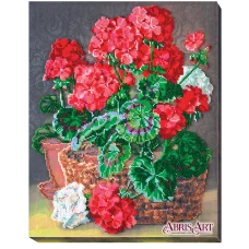АВ-396 Герань. Набор для вышивки бисером. Абрис Арт
