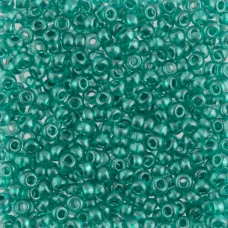 18958 Бисер Preciosa зелёный прозрачный тёртый