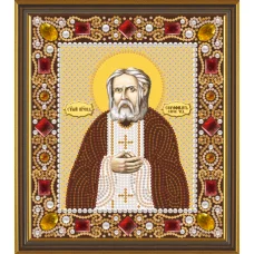 Д6010 Св. Серафим Саровский. Набор для вышивки бисером и камнями. Нова Слобода