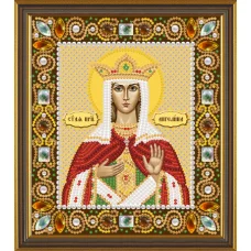 Д6144 Св. Прмц. Ангелина. Набор для вышивки бисером и камнями. Нова Слобода