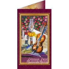 АО-014 С днем рождения-1. Набор-открытка для вышивки бисером Абрис Арт