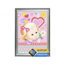 ФР-ДБч5-017 Задумалась. Схема для вышивки бисером ТМ Фурор Рукоделия