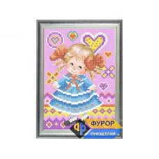 ФР-ДБч5-030 Мечтательница. Схема для вышивки бисером ТМ Фурор Рукоделия