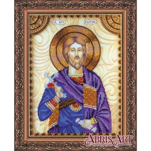 АА-137 Святой Платон. Набор для вышивки бисером. Абрис Арт