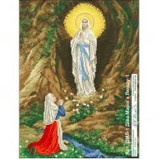 ДМЛ-1 Дева Мария из Люрда-1. Схема для вышивки бисером БС Солес