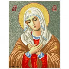 ДМЗ Дева Мария Восхищение. Схема для вышивки бисером БС Солес