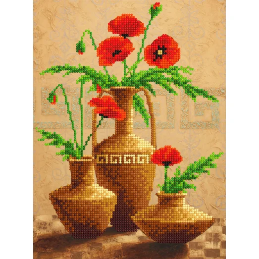 Е-007(А4) Маки. Схема для вышивки бисером СвитАрт