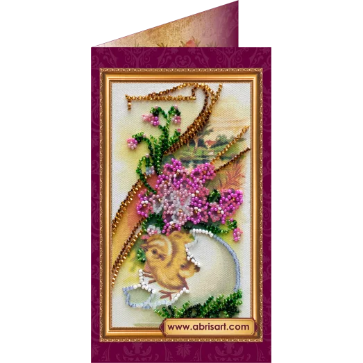 АО-006 Пасхальный сюжет-6. Набор-открытка для вышивки бисером Абрис Арт