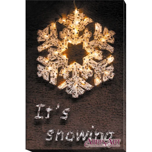 АВС-015 Снежинка. Набор стринг-арт ТМ Абрис Арт