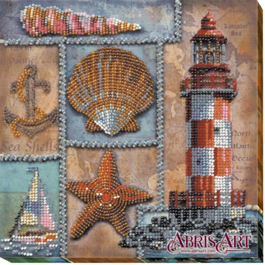 АМВ-002 Набор для вышивки бисером Про моря и океаны. ТМ Абрис Арт