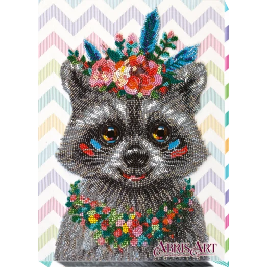 АВ-707 Разыскивается енот. Набор для вышивки бисером. Абрис Арт