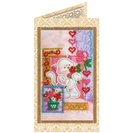 АО-125 Амурчик. Набор-открытка для вышивки бисером Абрис Арт