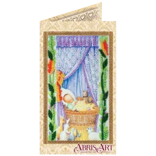 АО-119 Колыбель. Набор-открытка для вышивки бисером Абрис Арт