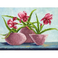 EF-004 Ирис в вазе. Схема для вышивки бисером СвитАрт