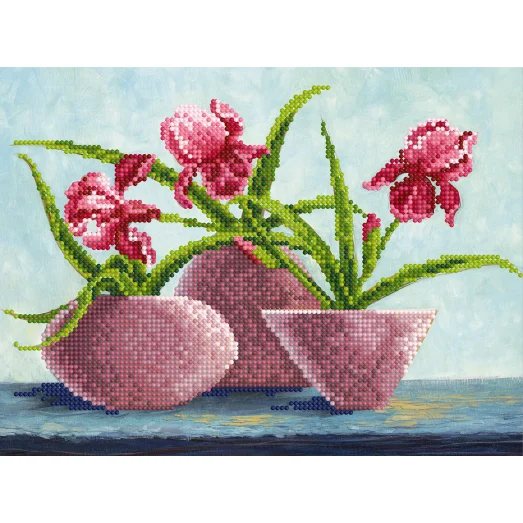 EF-004 Ирис в вазе. Схема для вышивки бисером СвитАрт 