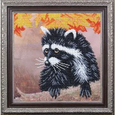 Б-214 Енот. Набор для вышивки бисером Магия канвы