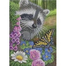 А5-Д-413 Енот. Схема для вышивки бисером ТМ Acorns
