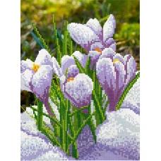 F-021(А4) Подснежники. Схема для вышивки бисером СвитАрт