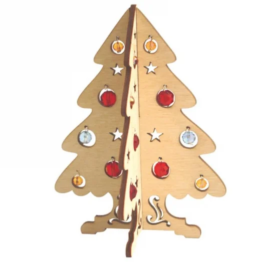 F-024 Новогодняя ёлочка. Набор с фанерной заготовкой ТМ Чаривна Мить