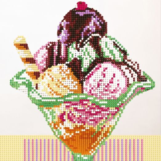 F-032a Мороженое. Схема для вышивки бисером СвитАрт