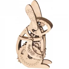 F-066 Механический заяц. Набор с фанерной заготовкой ТМ Чаривна Мить