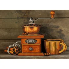 F-389(А3) Кофеварка. Схема для вышивки бисером СвитАрт