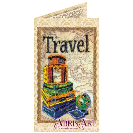 АО-147 Набор-открытка для вышивки бисером Вокруг света ТМ Абрис Арт