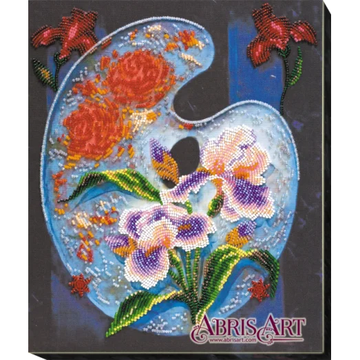 АВ-581 Цветочная палитра. Набор для вышивки бисером. Абрис Арт