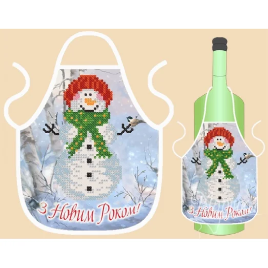 ФБ-002 Фартук на бутылку (укр) для вышивки. ТМ Маричка