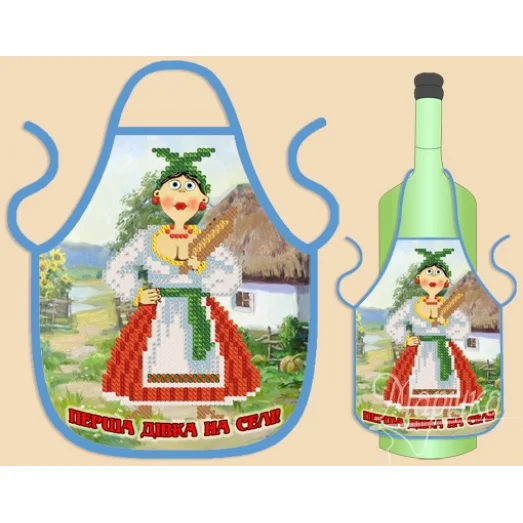 ФБ-032 Фартук на бутылку для вышивки. ТМ Маричка