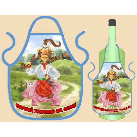 ФБ-033 Фартук на бутылку для вышивки. ТМ Маричка