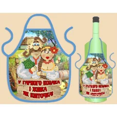 ФБ-034 Фартук на бутылку для вышивки. ТМ Маричка