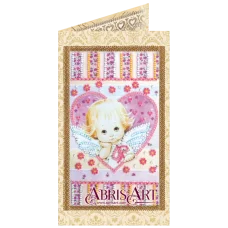 АО-135 Маленький купидон. Набор-открытка для вышивки бисером Абрис Арт