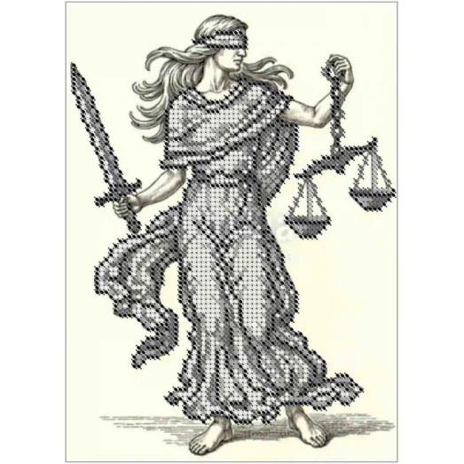 А5-Д-189 Фемида. Схема для вышивки бисером ТМ Acorns