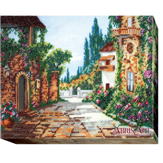АВ-436 Приморская улочка. Набор для вышивки бисером. Абрис Арт
