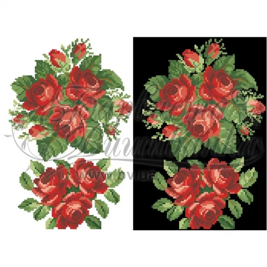 ФЛ-036 Водорастворимый флизелин. Барвиста Вишиванка