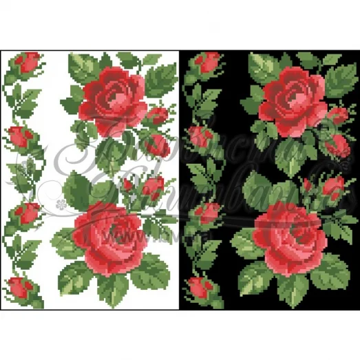 ФЛ-046 Водорастворимый флизелин. Барвиста Вишиванка