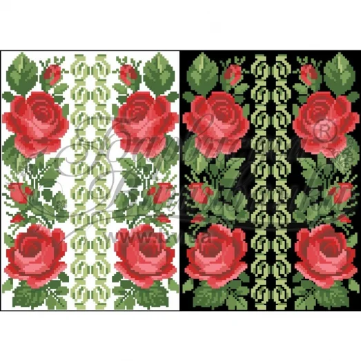 ФЛ-047 Водорастворимый флизелин. Барвиста Вишиванка