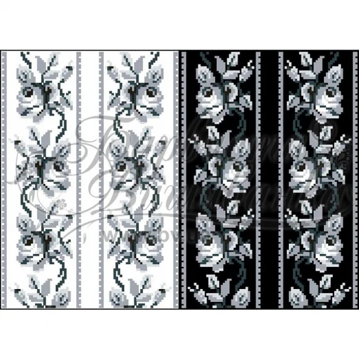 ФЛ-055 Водорастворимый флизелин. Барвиста Вишиванка