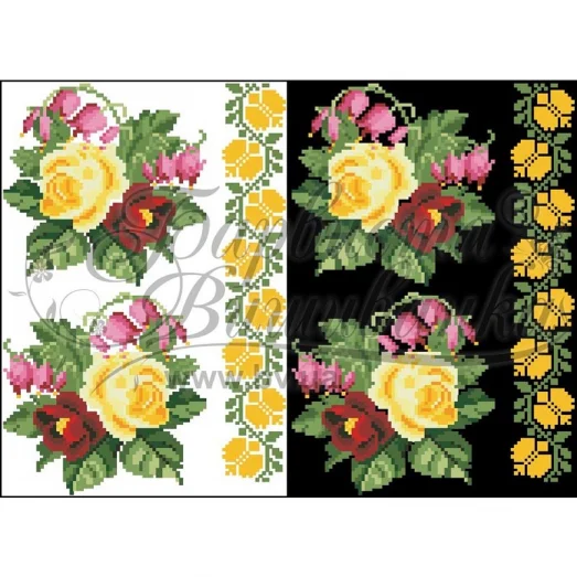 ФЛ-061 Водорастворимый флизелин. Барвиста Вишиванка