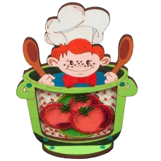 FLD-030 Магнит для вышивки бисером с фигурной рамкой