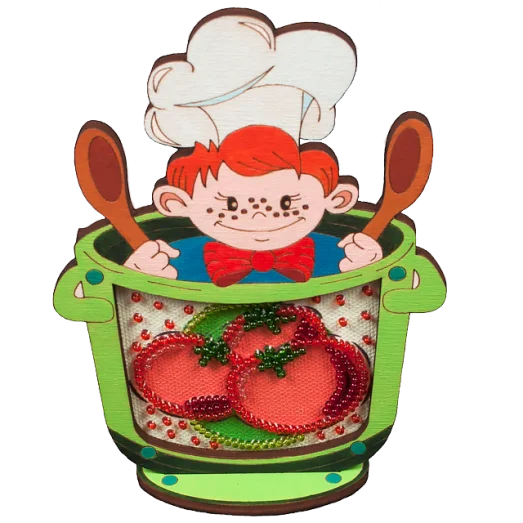 FLD-030 Магнит для вышивки бисером с фигурной рамкой