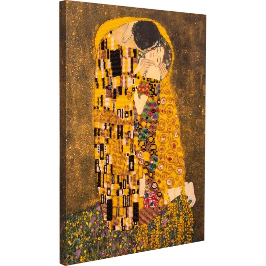 FLF-022 Климт "Поцелуй". Набор на холсте для вышивки бисером Волшебная Страна