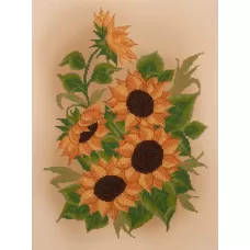 FLF-036 Подсолнухи. Набор на холсте для вышивки бисером Волшебная Страна
