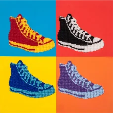 FLF-073 Кеды. Набор на холсте для вышивки бисером Волшебная Страна